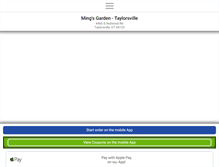 Tablet Screenshot of mingsgardentaylorsville.com